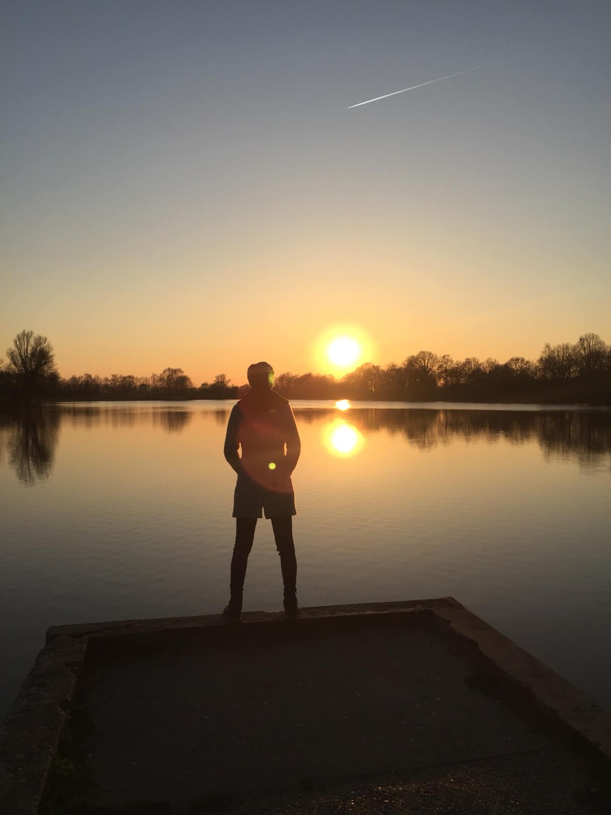 Zonsondergang bij de Nevelhorst in Didam